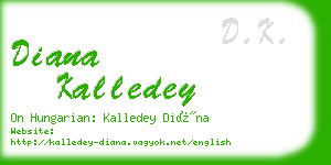 diana kalledey business card